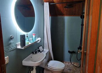 The bathroom ensuite